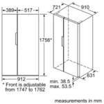 Tủ lạnh side by side Bosch KAN92VI35O Series 4