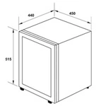 Tủ mát mini Hafele HC-M48G 568.30.301