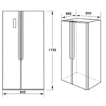 Tủ lạnh Side by Side Hafele 532L HF-SB5321FB 534.14.021