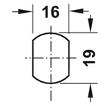 (22mm) Khoá cốp SYMO 3000 HAFELE 235.88.621