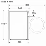 (10kg) Máy giặt BOSCH Series 8 WBG2560X0 (4D, 1600rpm)