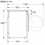 (9kg) Máy sấy BOSCH Series 8 WQB245B0SG (Heat pumb)