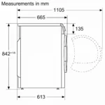 (9kg) Máy sấy BOSCH Series 6 WTW85400SG (Heat pumb)