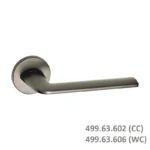 (SET A) Bộ tay nắm gạt HAFELE 499.63.602 499.63.606 (Xám ghi)