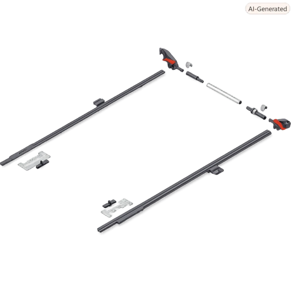 (MERIVOBOX) Bộ cân bằng Blum ZS4.650MU 4666290 cho ray MERIVOBOX (Side stabilization)