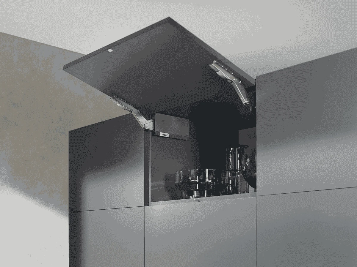 AVENTOS HK top là dòng tay nâng theo dạng mở lật lên trên
