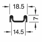 (IF 25 G) Ray đôi trượt dưới HAFELE 415.11.622 Slido Classic 25 IF G