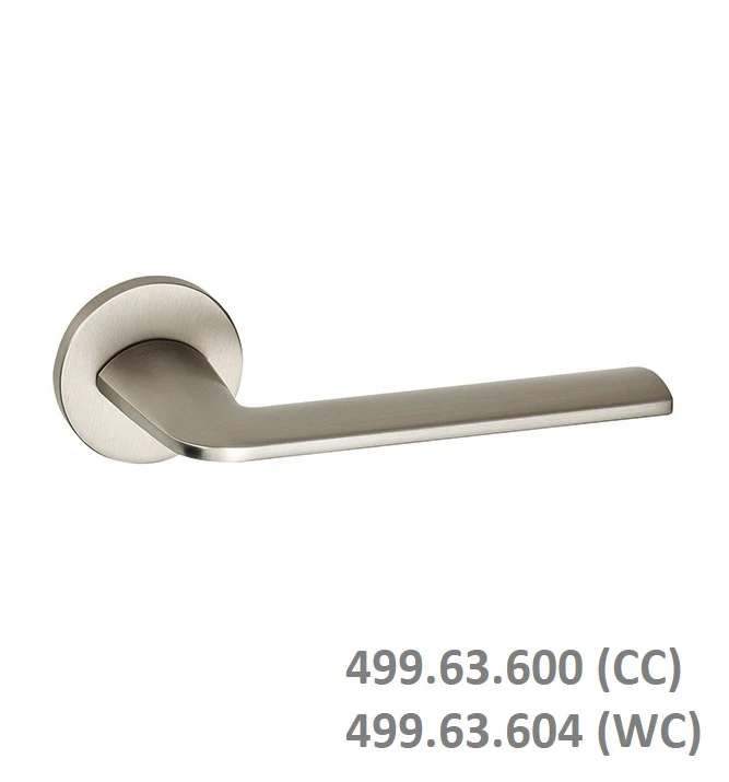 (SET A) Bộ tay nắm gạt HAFELE 499.63.600 499.63.604 (Nickel mờ)