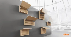 Kích thước tay nâng Blum các dòng sản phẩm: HF Top, HS Top, HL Top, HK Top, HK-XS, HKi