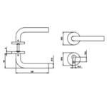 (DIY) Bộ tay gạt HAFELE 499.62.672 (inox304)