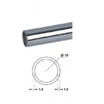 (Ø19mm) Thanh treo cabin tắm HAFELE 981.74.000