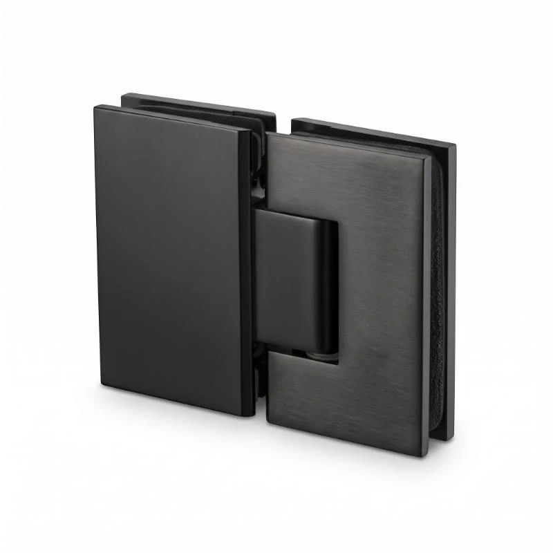 (K-K-180) Bản lề kính kính 180° HAFELE 981.77.903 499.05.854 (đen mờ)