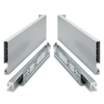 (H175mm,Nhấn mở) Bộ ray hộp synchro HAFELE 552.23.585 (xám) 552.23.785 (trắng) MATRIX SLIM A