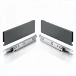 (H89mm,nhấn mở) Bộ ray hộp synchro HAFELE 552.21.585 (xám) 552.21.785 (trắng) MATRIX SLIM A