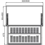 (600,800mm,30kg) Kệ giày HAFELE 807.95.861 807.95.863 (trắng)