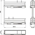 (Nano,150-200mm) Giá gia vị HAFELE 549.20.840 549.20.890 549.20.841 549.20.891 OMERO 150