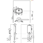 (PL100,L) Khoá phòng khách sạn HAFELE 912.20.019 912.20.020 PROLOK mẫu L