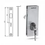 (Kính-tường,trượt phải) Khoá cửa trượt kính tường HAFELE 981.59.050+981.59.070