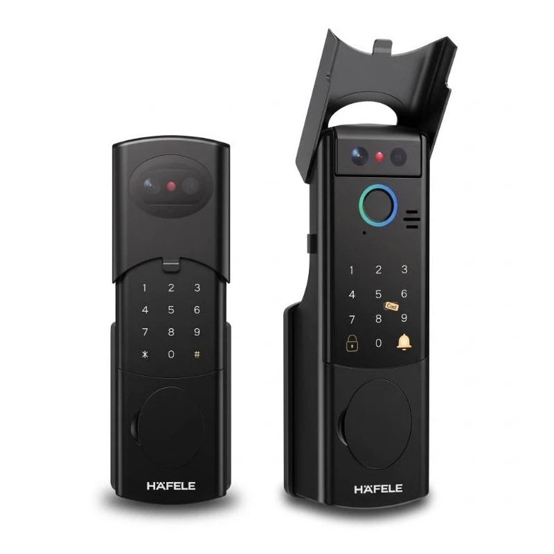 (IP66,130mm,FaceID,Videocall) Khoá điện HAFELE 912.21.171 AG2601W  (Arcelo)