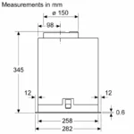 (52cm,570m3/h) Hút mùi BOSCH Series 6 DLN56AC50 (âm tủ)
