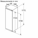 Tủ mát âm tủ 310L BOSCH Series 6 KIR81ADDO (Inox)