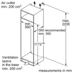 Tủ mát âm tủ 310L BOSCH Series 6 KIR81ADDO (Inox)