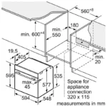(71L) Lò nướng BOSCH Series 8 HBG7741B1 (3D Hotair)