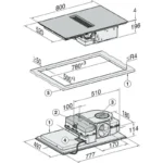 (80cm,7.4kW) Bếp từ Miele KMDA 7473-1 FL Silence (tích hợp hút mùi)